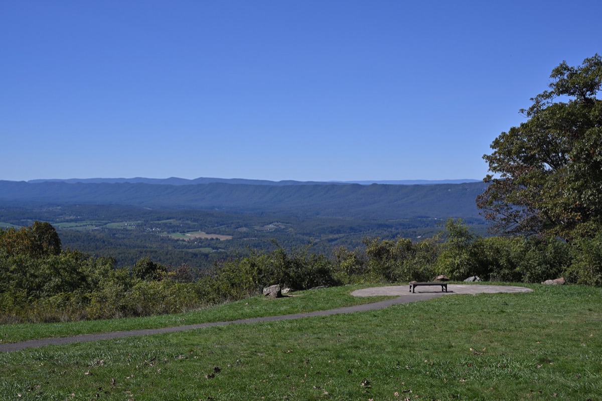 View over the Shenandoah Valley from Dickey Ridge